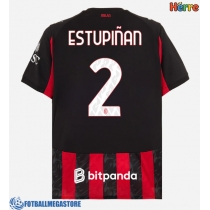 Fotballdrakt Herre AC Milan Pervis Estupinan #2 Hjemmedrakt 2025-26 Kortermet